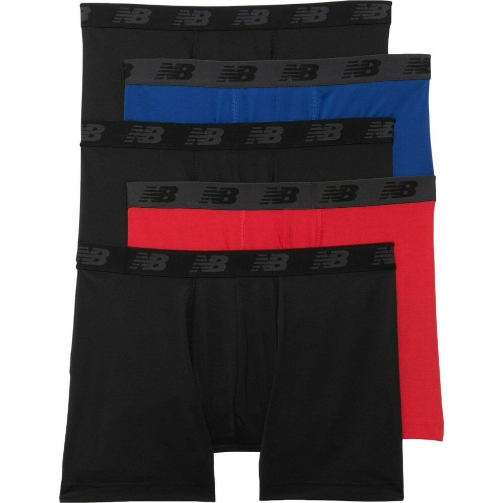 New Balance Premium Boxer Briefs 5 Pack Size S Gem